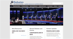 Desktop Screenshot of debatesinternational.org