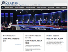 Tablet Screenshot of debatesinternational.org